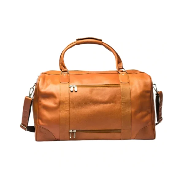 Mens Carry On Tan Duffle Bag For Traveling Zipper