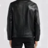Moto Biker Leather Jacket For Men Back
