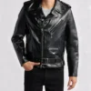 Real Leather Motorbike Moto Jacket For Men 1