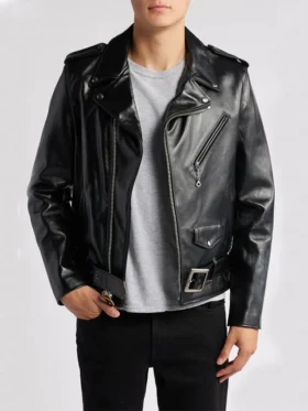 Real Leather Motorbike Moto Jacket For Men Main