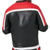 Red And Black Leather Jacket Back