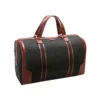 Stylish Black And Brown Mens Duffle Bag Travel Side