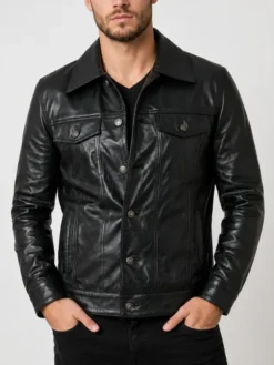 Trucker Leather Jacket