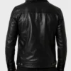 Trucker Leather Jacket Back