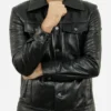 Trucker Leather Jacket Hand