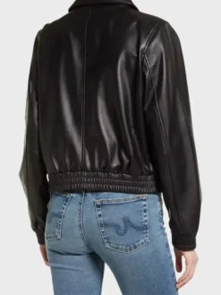 Uraban Edge Lambskin Bomber Jacket Back