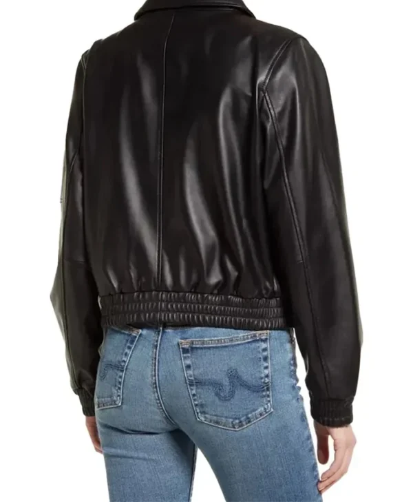 Uraban Edge Lambskin Bomber Jacket Back