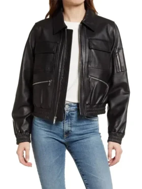 Uraban Edge Lambskin Bomber Jacket Main