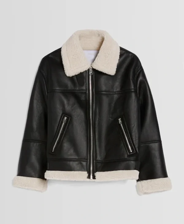 Women’s RAF Shearling Aviator B3 Bomber Jacket Front