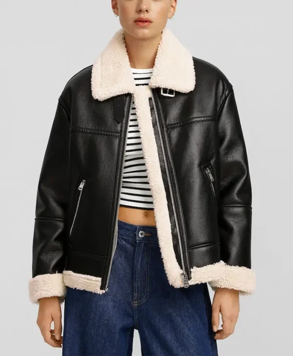 Women’s RAF Shearling Aviator B3 Bomber Jacket Main