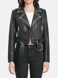 Womens Studded Biker Jacket