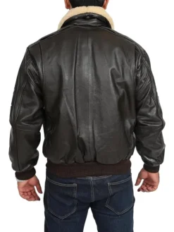 A2 Aviator Flying Black Leather Back