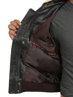 A2 Aviator Flying Black Leather Closure