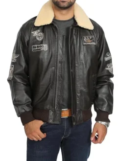 A2 Aviator Flying Black Leather Main