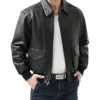 Air Force A 2 Leather Flight Bomber Jacket Closure