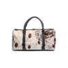 Black And White Cowhide Duffle Bag Back