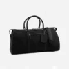 Black Leather Weekender Bag For Travelling Style