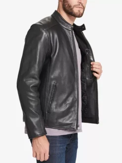 Bloodaxe Motorcycle Leather Jacket for Men Side