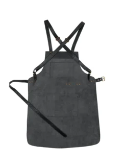 Cross Back Leather Apron Back Style