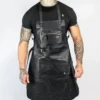 Cross Back Leather Apron Main
