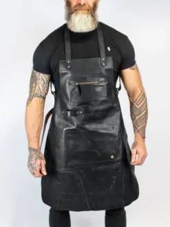 Cross Back Leather Apron Main