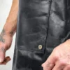 Cross Back Leather Apron Pockets
