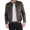 Eric Brown Motorcycle Leather Jacket Main