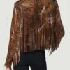 Hannah Snake Leather Jacket Back
