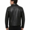 Men's Herry Black Leather Moto Jacket