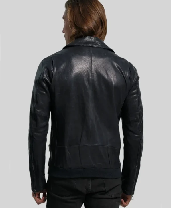 Johnny Leather Mens Vintage Jacket Back