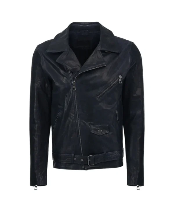 Johnny Leather Mens Vintage Jacket Front