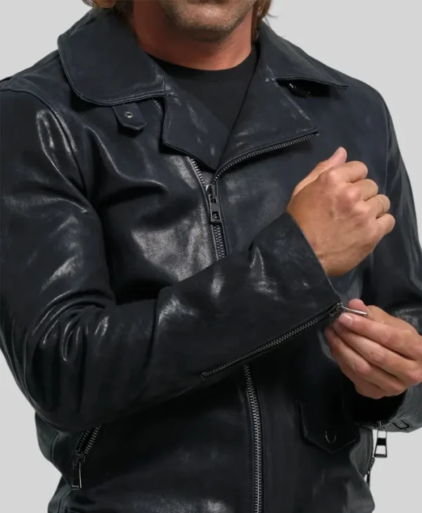 Johnny Leather Mens Vintage Jacket Zipper