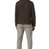 Jon Mens Genuine Suede Biker Leather Jacket Back
