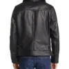 Jonson Mens Leather Shearling Jacket Back