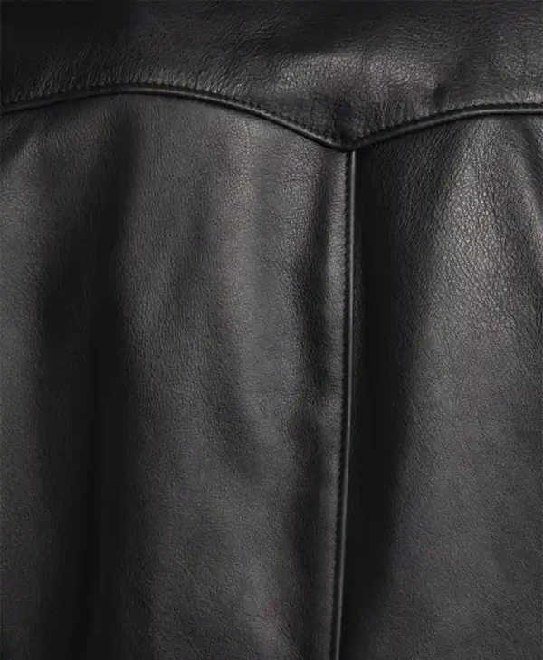 Jonson Mens Leather Shearling Jacket Stitched