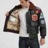 Kennedy Air Force Flight Aviator Jacket Inner