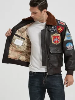 Kennedy Air Force Flight Aviator Jacket Inner