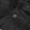 Leather Trucker Jacket Back Buttoned