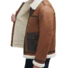 Mens Aviator Leather Jacket Inner