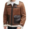 Mens Aviator Leather Jacket Main
