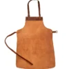 Mens BBQ Kitchen Leather Apron Cooking Back