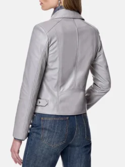 Nyla Motorcycle Leather Jacket Back