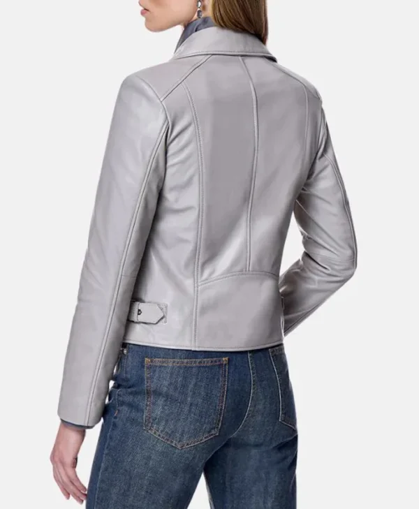 Nyla Motorcycle Leather Jacket Back