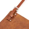 Premium Brown Leather BBQ Apron Closure