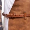 Premium Brown Leather BBQ Apron Waist