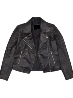 Richard Black Leather Biker Jacket Womens Style