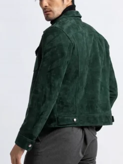 Ted Green Suede Biker Jacket Back