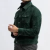 Ted Green Suede Biker Jacket Cuffs