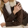 Womens Brown A2 Leather Flight Jacket Style