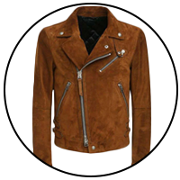 men suede leather jacket